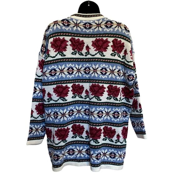 Vintage Private Eyes Alpine Roses Sweater New Dead Stock Sz 3X - Picture 2 of 14